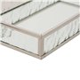 Atmosphera - 2 plateaux effet miroir ania argent 28x17x4cm