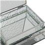 Atmosphera - 2 boîtes à bijoux ania métal et verre argenté 22x17cm
