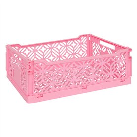 Atmosphera - Cagette Pliante arry Rose 40x30x15cm