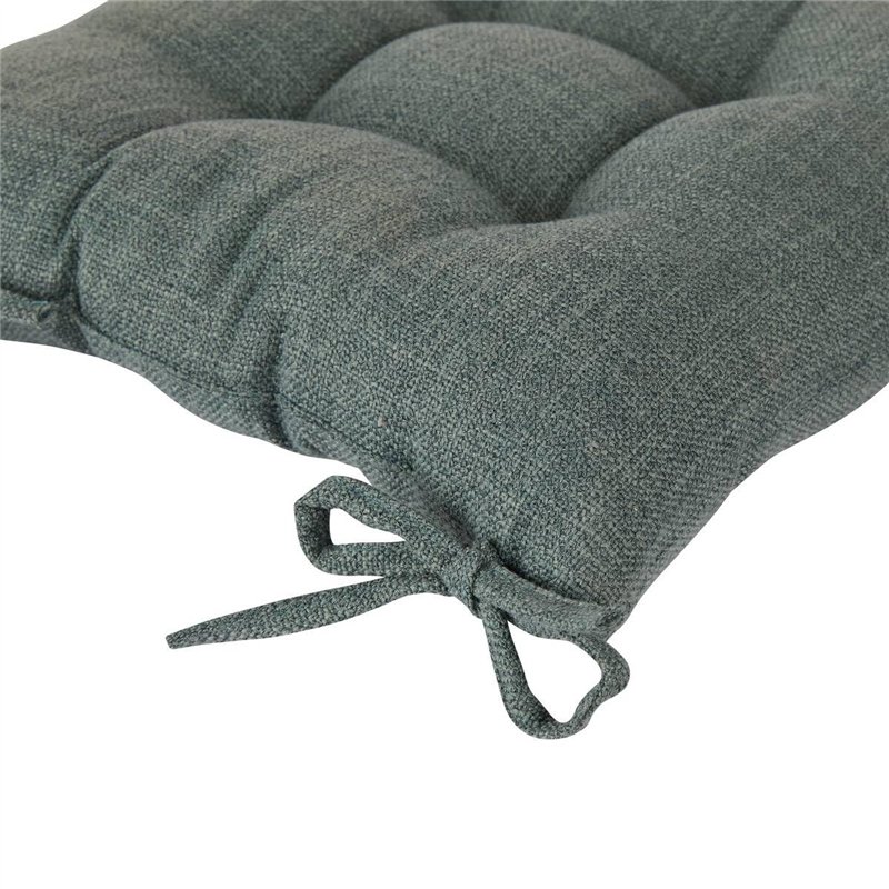 Image secondaire de Atmosphera - Galette de Chaise Clem Vert foncé 38x38cm