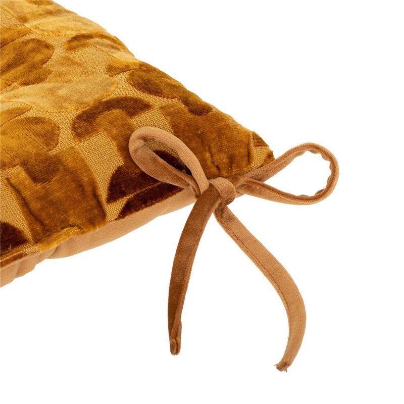 Image secondaire de Atmosphera - Galette de Chaise Luna Jacquard Ocre 38x38cm