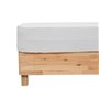Atmosphera - Drap Housse Flora Gaze de Coton Blanc 140x190cm