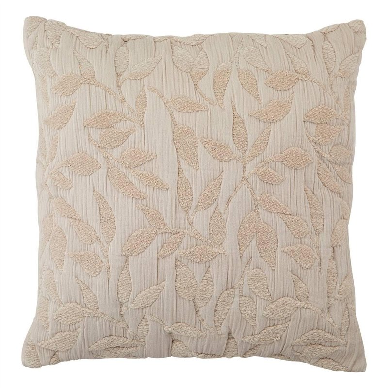 Atmosphera - Coussin Motif Jacquard lehto Coton Lin 50x50cm