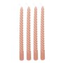 Atmosphera - 4 bougie-bâtons twist many rose 180g