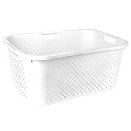 5five - panier en plastique blanc 40l