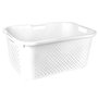 5five - panier en plastique blanc 40l