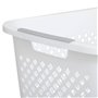 5five - panier en plastique blanc 40l