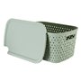5five - panier tressy en plastique sauge 6,7l