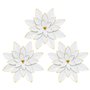 Atmosphera - 3 déco Murale Alya D24cm - Blanc