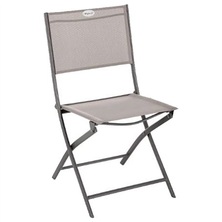 HESPERIDE Chaise de Jardin Pliante métal Modula Noisette/Tonka