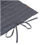 Hespéride - Coussin de transat Enroulable adiya Ardoise 180x60cm en Polyester