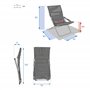 Hespéride - Fauteuil Relax de Jardin Milos Bordeaux