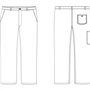 Pantalon de travail bleu - 42, Bleu