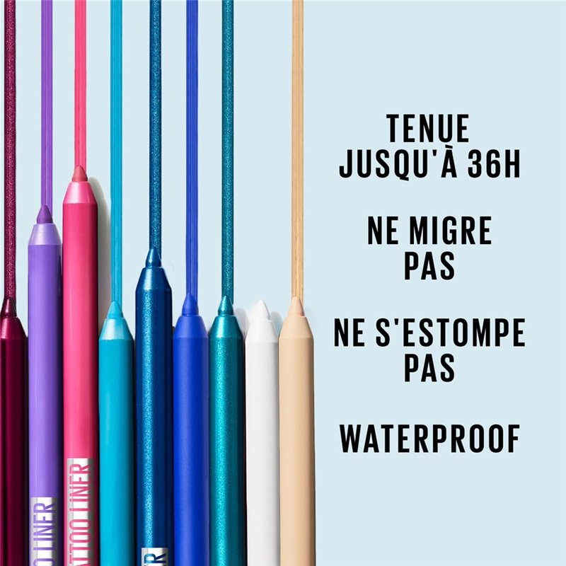 Image secondaire de Maybelline New York - Crayon Gel Yeux Effet Tatouage - Waterproof & Tenue 36h - Tattoo Liner - Teinte : Smooth Walnut