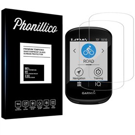 PHONILLICO Verre Trempé pour Garmin Edge 530 / Edge 830 [Pack 2] Film Vitre Protection Ecran GPS Vélo