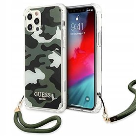 Guess Couche Originale Antichoc Verte pour iPhone 12 E 12 Pro