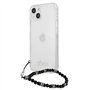 Guess GUHCP13SKPSBK Coque de Protection pour iPhone 13 Mini 5,4" Transparent Black Pearl