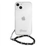 Guess GUHCP13SKPSBK Coque de Protection pour iPhone 13 Mini 5,4" Transparent Black Pearl