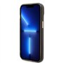 Guess GUHMP14SHTCMK Coque pour iPhone 14 6,1" Noir/Noir Coque Rigide Or Ligne Translucide