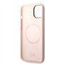 Karl Lagerfeld KLHMP14MSLKHLP Coque pour iPhone 14 Plus 6.7" Hardcase Rose Clair Silicone Karl`s Head