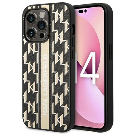 Karl Lagerfeld KLHCP14XPGKLSKW Coque Rigide pour iPhone 14 Pro Max 6,7" Motif mo