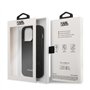 Karl Lagerfeld KLHCP14LSAKLHPK Coque Rigide pour iPhone 14 Pro 6,1" Noir/Bleu