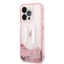 Karl Lagerfeld KLHCP14LLBKLCP Coque Rigide pour iPhone 14 Pro 6,1" Rose/Rose
