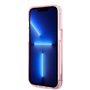 Karl Lagerfeld KLHCP14LLBKLCP Coque Rigide pour iPhone 14 Pro 6,1" Rose/Rose