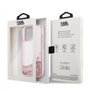 Karl Lagerfeld KLHCP14LLBKLCP Coque Rigide pour iPhone 14 Pro 6,1" Rose/Rose