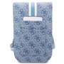 Guess Étui portefeuille en polyuréthane 4G avec rayures imprimées Bleu, bleu