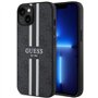 Guess GUHMP14MP4RPSK Coque Rigide pour iPhone 14 Plus 6,7" Noir à Rayures imprimées 4G