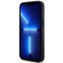 Guess GUHMP14MP4RPSK Coque Rigide pour iPhone 14 Plus 6,7" Noir à Rayures imprimées 4G