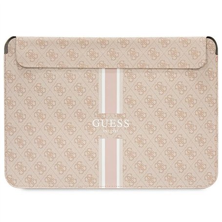 Guess GUCS14P4RPSP Manchon avec Rayures imprimées Rose 4G 14", Rose