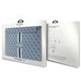 Guess Pochette pour ordinateur portable en PU 4G avec rayures imprimées Bleu, bleu