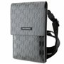 Karl Lagerfeld KLWBSAMSMG Saffiano Mongram Plaque Sac Argenté