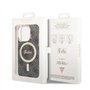 CG Mobile Guess Magsafe IML 4G Coque Rigide pour iPhone 15 Pro Noir