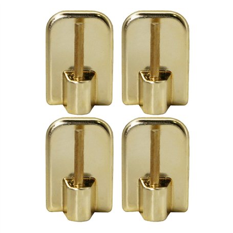 Lot de 4 supports adhésifs Or