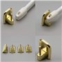Lot de 4 supports adhésifs Or