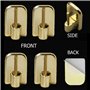 Lot de 4 supports adhésifs Or