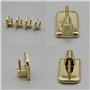 Lot de 4 supports adhésifs Or