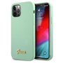 Guess GUHCP12MLSLMGGN Coque de Protection pour iPhone 12/12 Pro 6,1" avec Logo en métal Vert