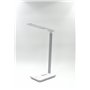 Ninetech LAMP100 Lampe LED avec Chargeur par Induction et Port USB, Plastique, Intégré, 2 W, Gris