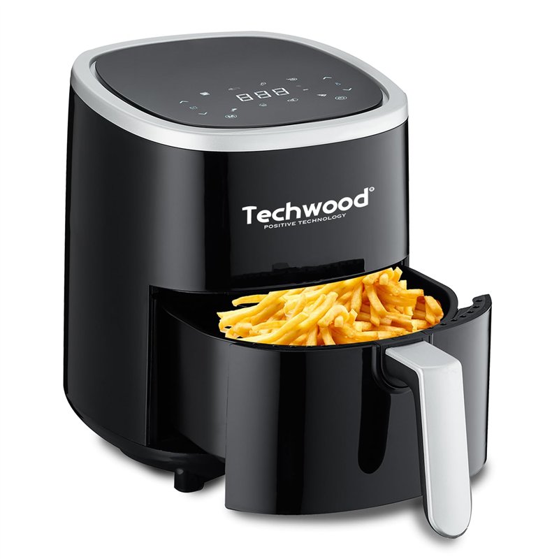 TECHWOOD Friteuse sans huile - airfryer 1200W, Noir