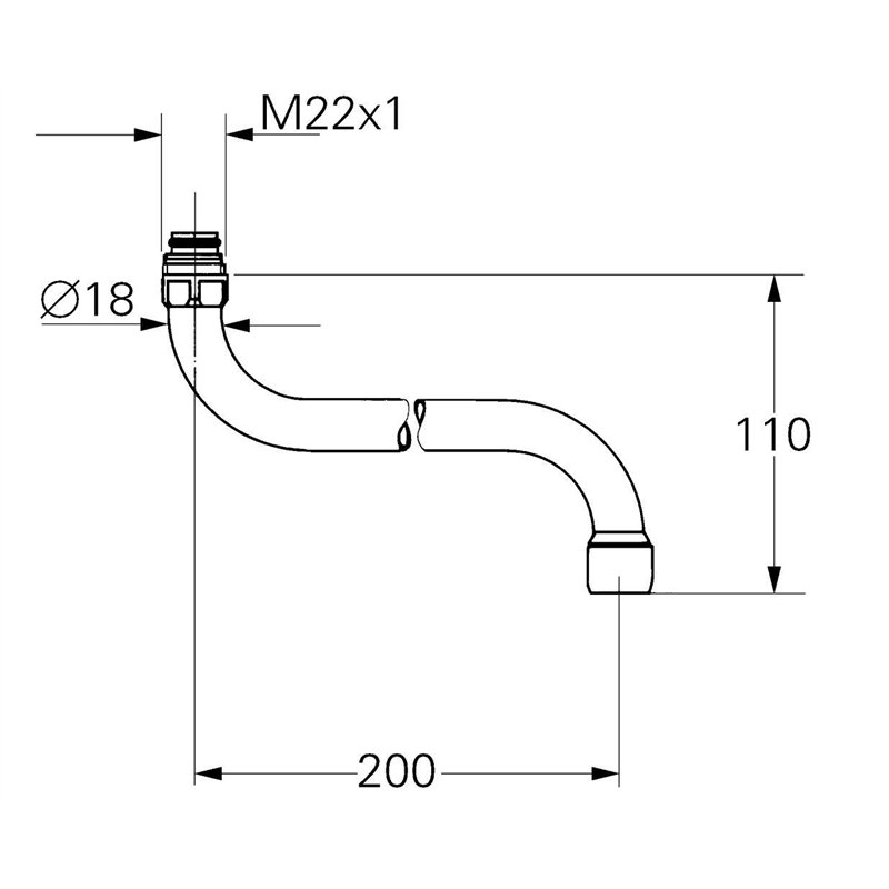 Image secondaire de GROHE Bec Tubulaire Costa 13051000 (Import Allemagne)