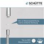 SCHÜTTE Napoli 64830 Set de douche avec barre de douche 4 types de jets Chromé