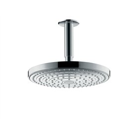 hansgrohe Raindance Select S Douche de tête 240 2 jet EcoSmart 9 l/min avec raccord au plafond, chromé, 26469000