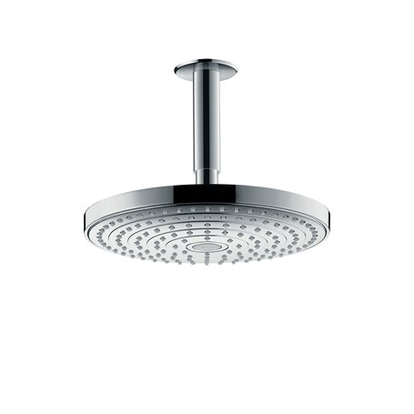 hansgrohe Raindance Select S Douche de tête 240 2 jet EcoSmart 9 l/min avec raccord au plafond, chromé, 26469000