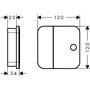 AX One Thermostat EMP. 1 func. Chrome