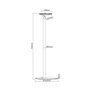 Mywall Lot de 2 Supports pour Haut-parleurs HS18L, compatibles avec Sonos One, Play:1, Sonos One SL - avec Gestion des câbles et