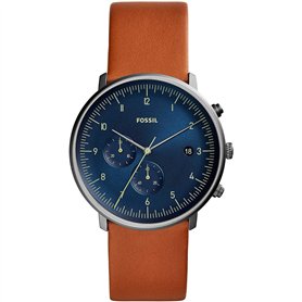 Fossil Chase Timer Chronograph pour homme, montre en acier inoxydable fumé, FS5486